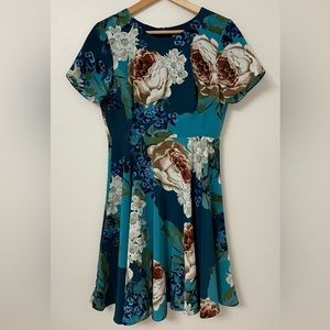 Anthropologie Corey Lynn Calter blue floral dress